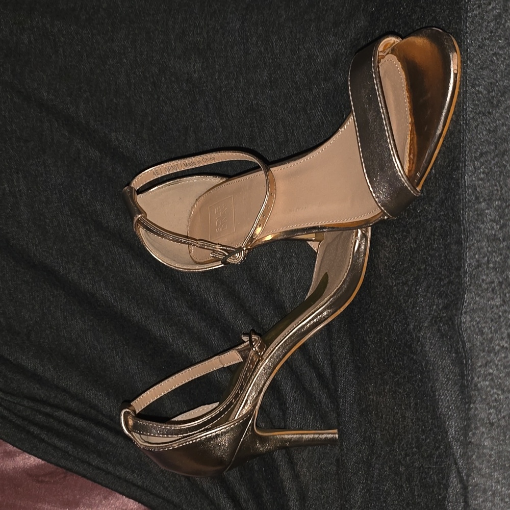 Rose Gold Strappy Heels